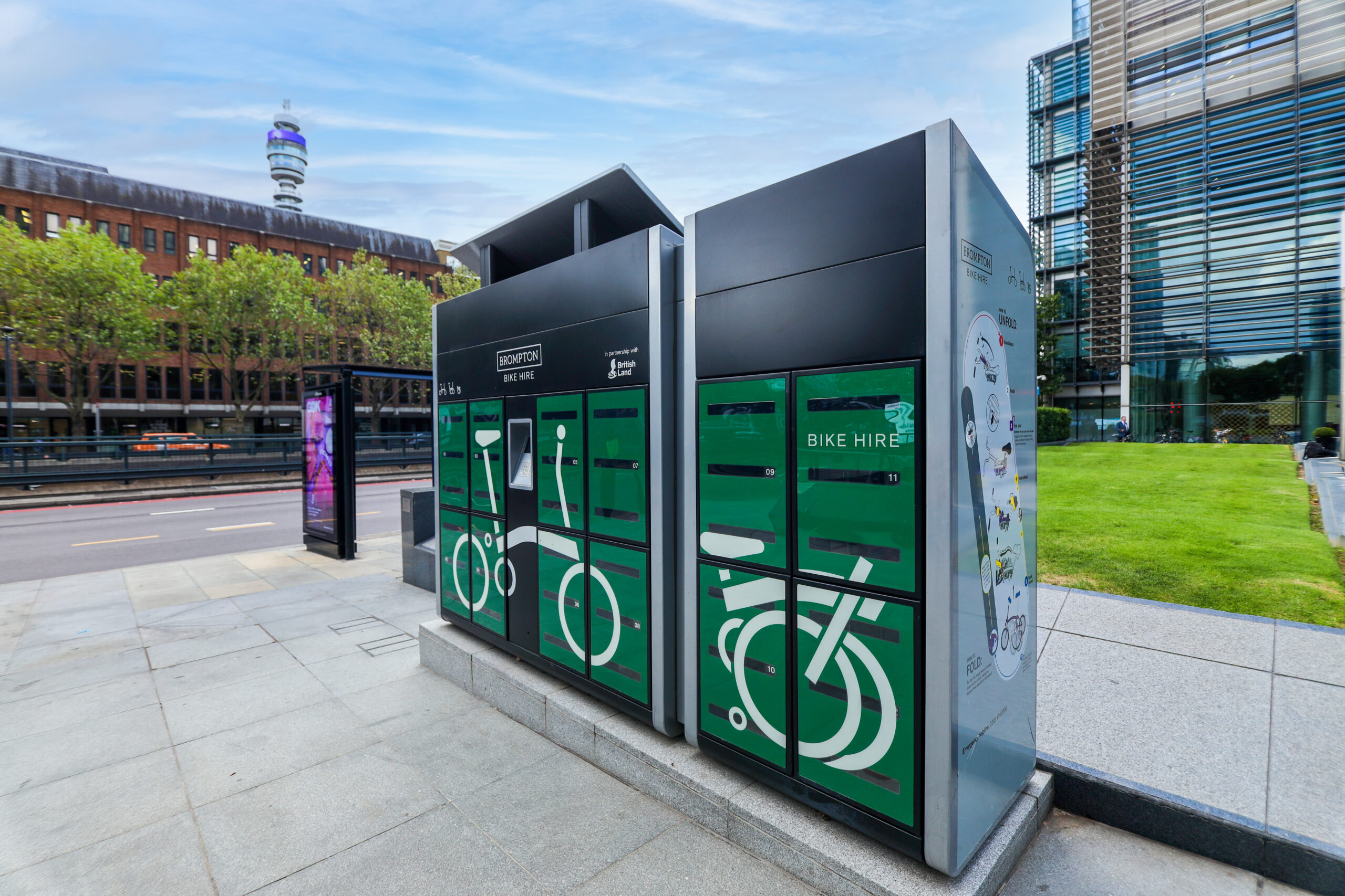 Brompton Bike Hire docking station